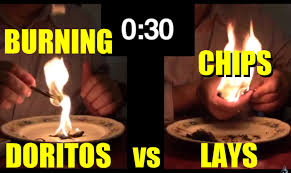 Image result for lays chips on fire