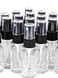 Clear Glass Spray Bottles 12 Pack