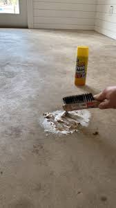 how to paint concrete floors with a