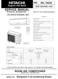 hitachi ras 18g5 service manual pdf