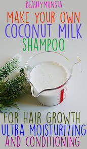 diy coconut milk shoo for hair