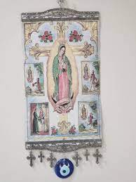 Woven Religious Tapestry Wall Hanging