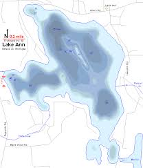Lake Ann Map Benzie County Michigan Fishing Michigan