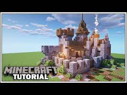 minecraft small castle tutorial how to