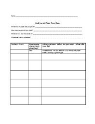 Seed Journal Observation Chart For Students Germinating Seeds