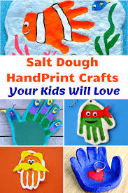salt dough handprint keepsakes