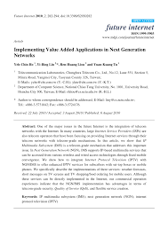 Ltd email 886 mail : Pdf Implementing Value Added Applications In Next Generation Networks