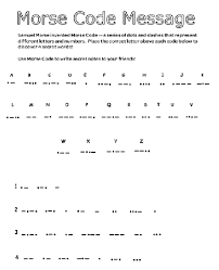 Morse Code Message Coloring Page Crayola Com
