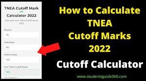 how to calculate tnea cutoff marks 2022