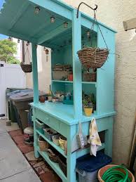 Diy Painted Potting Bench She Shed Living