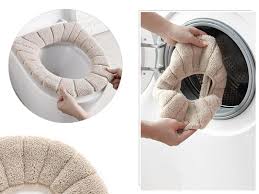 Soft And Warm Fabric Toilet Seat Cover