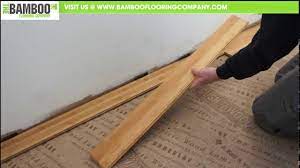 how to install bamboo flooring tongue