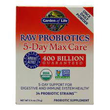 raw probiotics 5 day max care