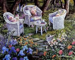 Beautiful Garden Art Paintings