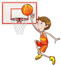 free vector man shooting basketball