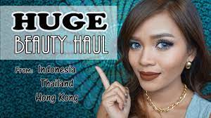 huge beauty haul indonesia thailand
