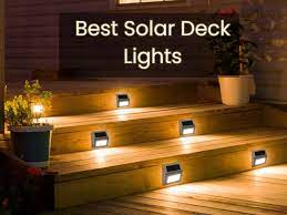 best solar deck lights for steps posts