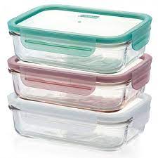 glasslock rectangle container triple