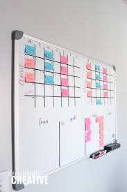 Either will come off of glass, though remember that dry erase markers will erase with an eraser or paper towels whereas wet erase markers only erase with a damp cloth. Diy Whiteboard Calendar And Planner Domestically Creative