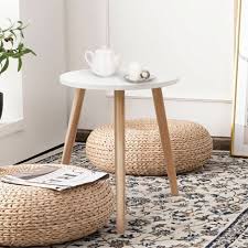 Round Coffee End Table Sofa Side Table