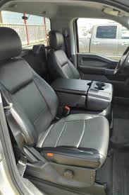 Black Tuscany Leather Seat Covers For