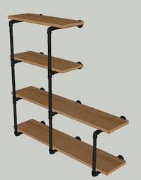 Industrial Pipe Shelving Wall Unit 42