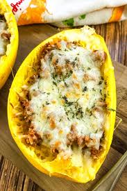 easy baked spaghetti squash with meat