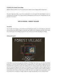 Fish is the most affordable source of food. Life Is Feudal Forest Village Pc Guide For The Beginners Pdf Docdroid