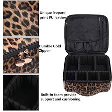 oxytra makeup bag leopard print pu