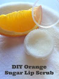 orange diy sugar lip scrub recipe