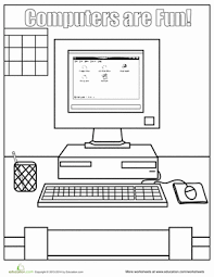 Coloring is essential to the. Computer S Worksheet Education Com