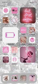 15 Pink iOS 14 Home Screen Ideas ...