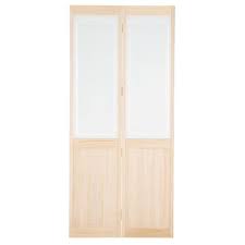 lite pine wood interior bi fold door