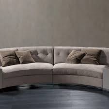 semi circular sofa in leather circus