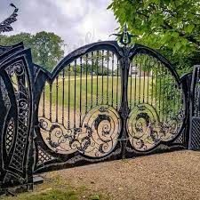 Wrought Iron Double Swing Garden Gates