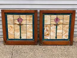 Pair Of 1920s Chicago Bungalow Stained