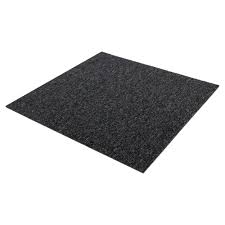 carpet tile heavy duty black diva 50x50 cm