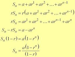 Sum Of A Geometric Sequence Formula