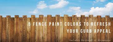 5 fence paint colors certapro