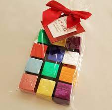 One Dozen Cubze - Assorted Flavors in Gift Bag with Red Bow - The Happy  Chocolatier