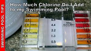 How Much Chlorine Do I Add To My Pool