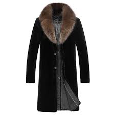 Long Mink Fur Coat Outwear Winter Parka