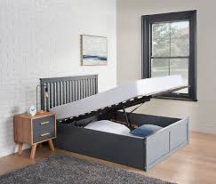 Solid Wooden Ottoman Bed Frame With