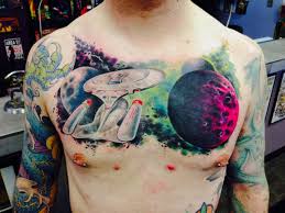 Uss defiant vu du dessus. Pop Culture Star Trek Tattoo Area 51 Tattoo Tattoos