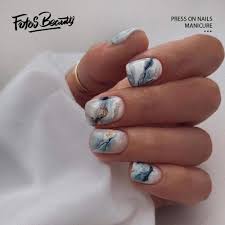 fofosbeauty 24 pcs square fake nails