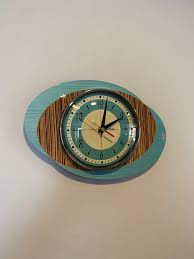 Colour Etched Formica Wall Clock In