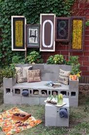 best outdoor cinder block bench ideas