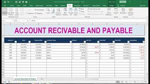 receivable in excel sheet