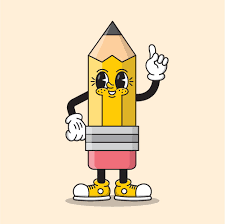 Pencil Cartoon Royalty Free Stock SVG Vector and Clip Art