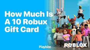how much does a 10 robux gift card cost